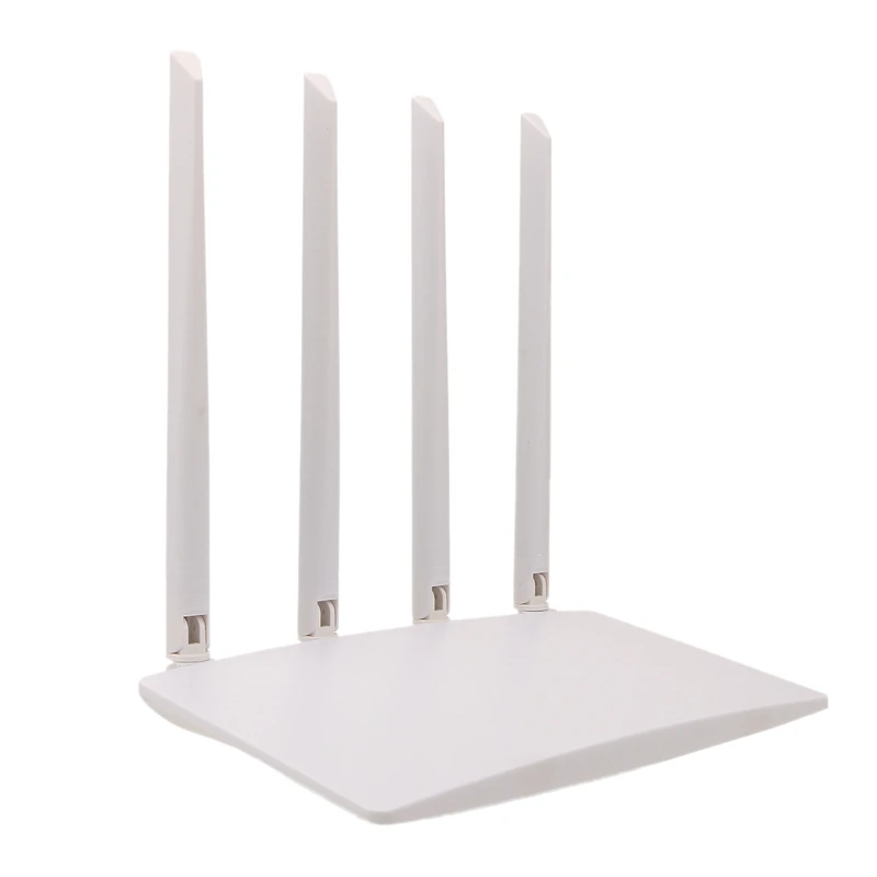 Wireless Router 300Mbps WiFi Router Repeater 4 Antennas Signal Amplifier Network Extender for Home Office EU Plug
