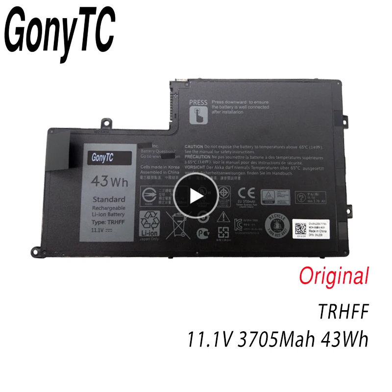 

GONYTC TRHFF Original New Replacement Laptop Battery For DELL Inspiron 5547 5545 5548 5447 5445 5448 14-5447 15-5547 3450 3550