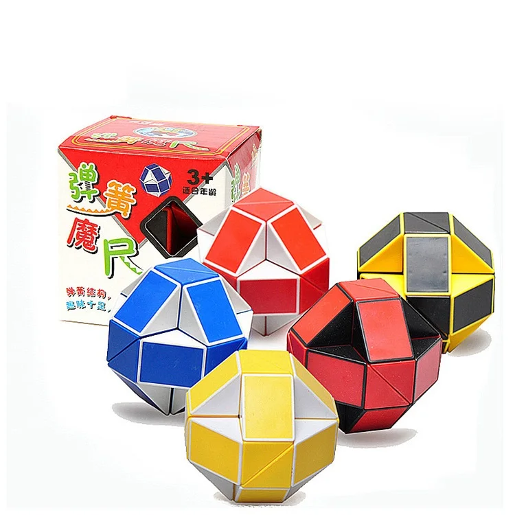 

1pcs ShengShou Magic Ruler Cube 24 Sections Puzzle 6colors Kids Educational Toy for Children Snake Twist