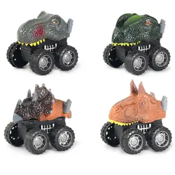 

Mini Dinosaur Back Car Vehicle Model Pull Toy Children's Toy Dinosaur Pull Car Toy Kid Christmas Gift Style Random