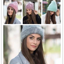 Новинка, простая зимняя шапка с кроличьим мехом, Gravity Skullies for falks, шапка Gorros, теплые шапки и кепки для женщин