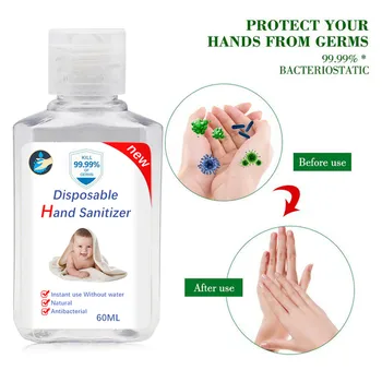

Disposable Gel Hand Sanitizer Portable No-Wash Quick-Drying Dvanced Hand Sanitizer Soothing Gel 60 ML