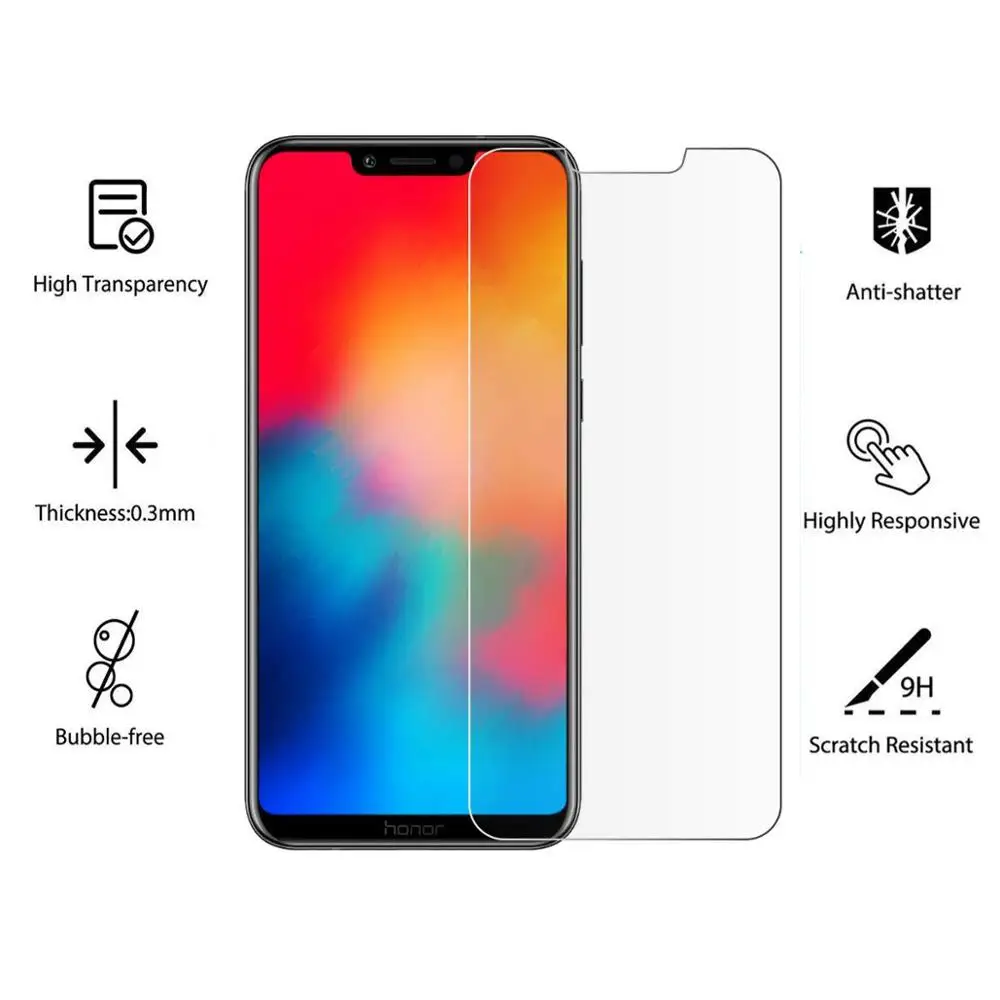 9H HD Защитное стекло для huawei Honor 20 10 9 Lite Pro v9 Play V10 8S 9N 10i 20i закаленное защитное стекло для экрана
