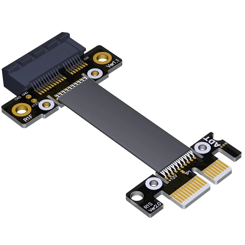 1x Elbow Angled Mining Riser Card PCIe Extender to Adapter GPU pci-e cable 4Pin or Sata power | Компьютеры и офис