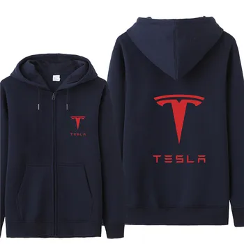 

Autumn Tesla Sweatshirt Hoodies Men Thin Pullover Fleece Jacket Unisex Man Tesla Sweatshirts HS-013
