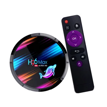 

H96max x3 Amlogic S905X3 Smart TV Box Android 9.0 RAM 4G ROM UP TO 128G Suport 8K Netflix Youtube Google SET UP Box