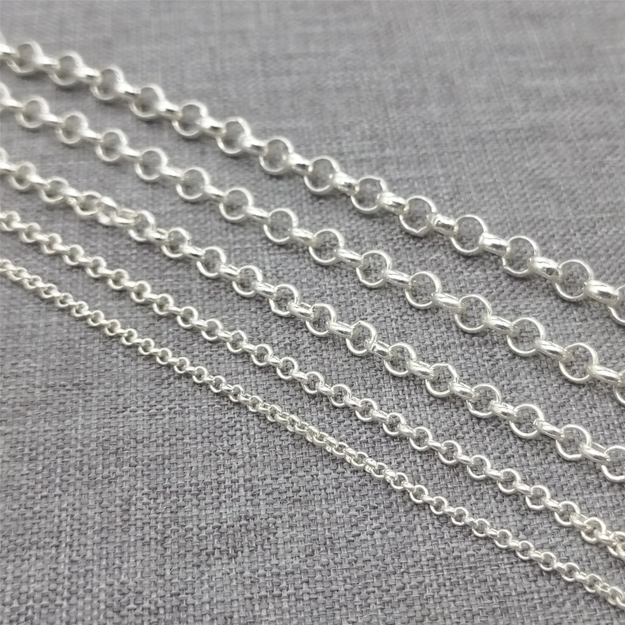 Italian Crafted Belcher Chain In Sterling Silver 30" - Faith & Brown - Foto 3