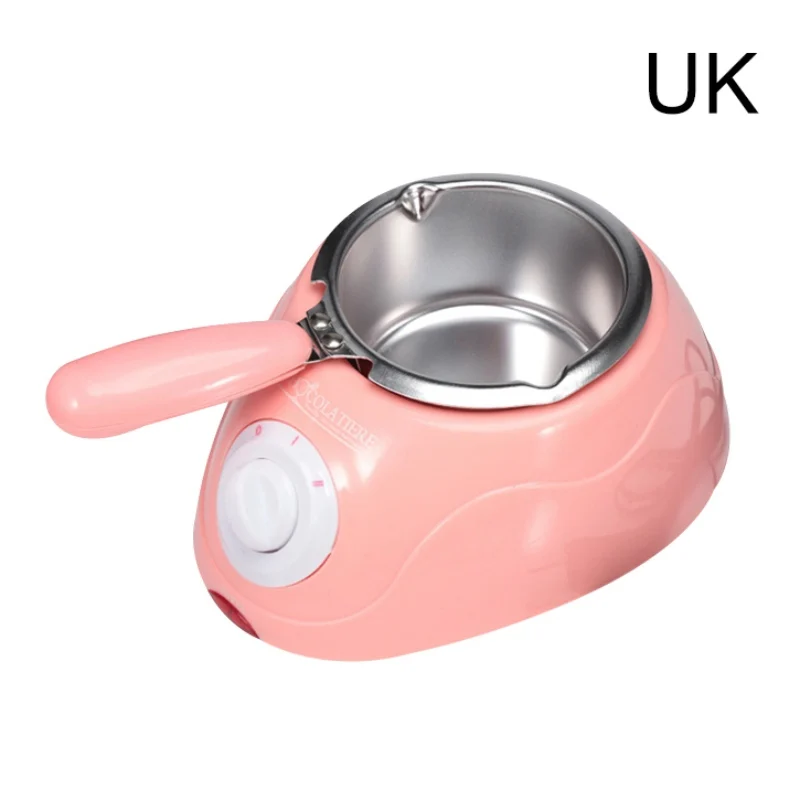 Red UK Бытовой Электрический Шоколадный плавильный согревающий аппарат для Фондю Горшок для плавления Choco конфеты масло сыр карамель плавильный горшок AXIR - Цвет: Red UK