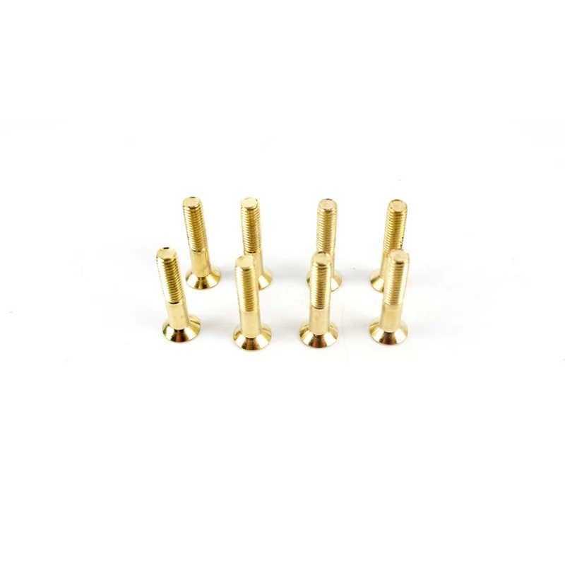 Free Shipping 8pcs 29mm Gold Hard Ware Fishboard Bolts Skateboard Parts Iron 29mm Hard Ware Fish Board