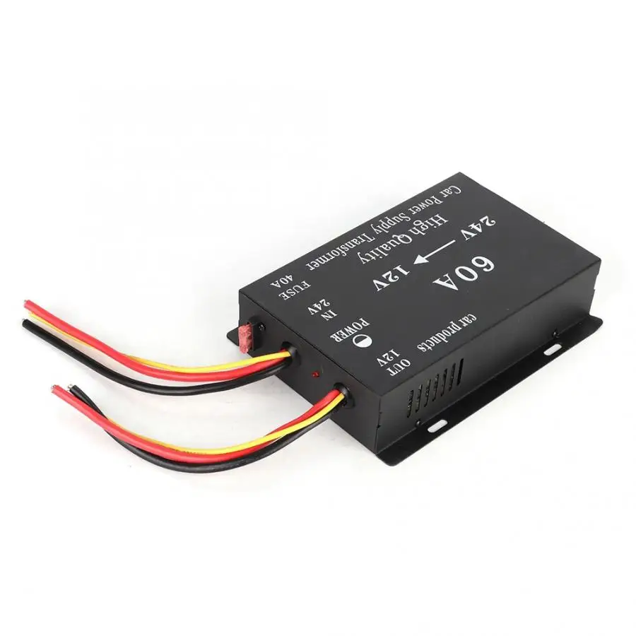 Przetwornica 720w 60A 24 В до 12 В автомобиля DC Мощность элетрический понижающий трансформатор конвертер адаптер араба Аксесуар
