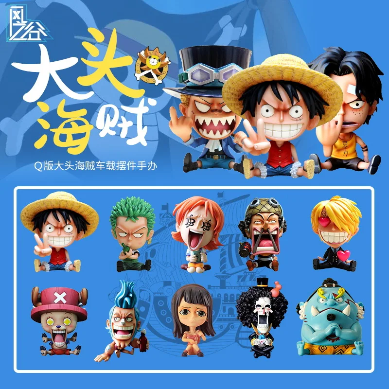 Милая цельная обезьянка D. Luffy Roronoa Zoro Nami Usopp забавная ПВХ фигурка модель для детей