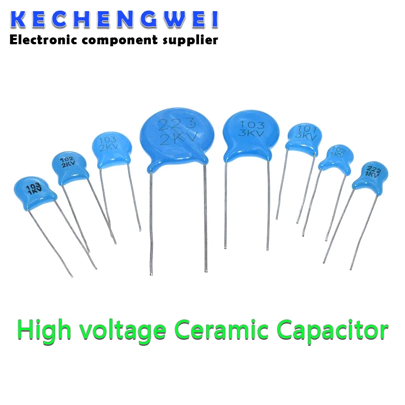 20pcs High voltage Ceramic Capacitor 3KV 5PF 10PF 15PF 20PF 22PF 27PF 30PF 47PF 56PF 100PF 220PF 1NF 2.2NF 3.3NF 4.7NF 10NF 22NF |