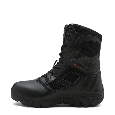 Black TaoBo Warm Outdoor Round Head Sports Shoes Winter Shoes Men Shoes Warm Men Military Boots Snow Men Work Boots Martens - Цвет: Black