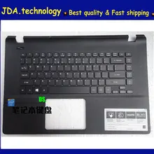 Wellendorff 96% верхняя оболочка для ноутбука ACER Aspire E15 ES15 ES1-511 ES1-520 ES1-521 ES1-522 palmrest верхняя крышка клавиатура, черный