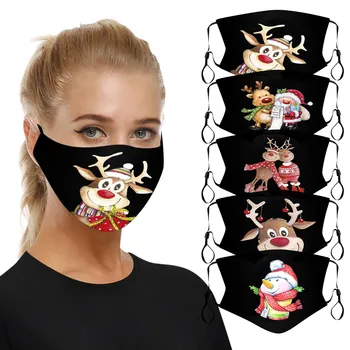 

Mascarilla Adult Christmas Face Mask Fashion Mouth Masks For Protection Face Masks Washable Earloop Mask Mouth Caps Washable
