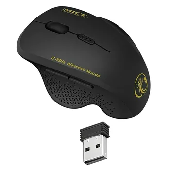

2.4G Wireless Mouse Computer Laptop 800-1600 DPI 6 Buttons Battery Powered Wireless Gaming Mouse Ergonomic Mouse