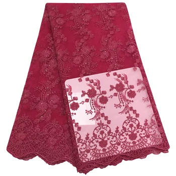 

2019 selling african Tulle lace fabric high quality african France lace fabric for Embroidery Swiss voile lace FYD99