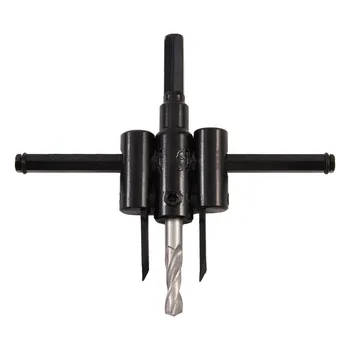 

30mm-120mm Adjustable Metal Alloy Steel Wood Circle Hole Saw Drill Bit Cutter Kit DIY Reaming Device Reamer
