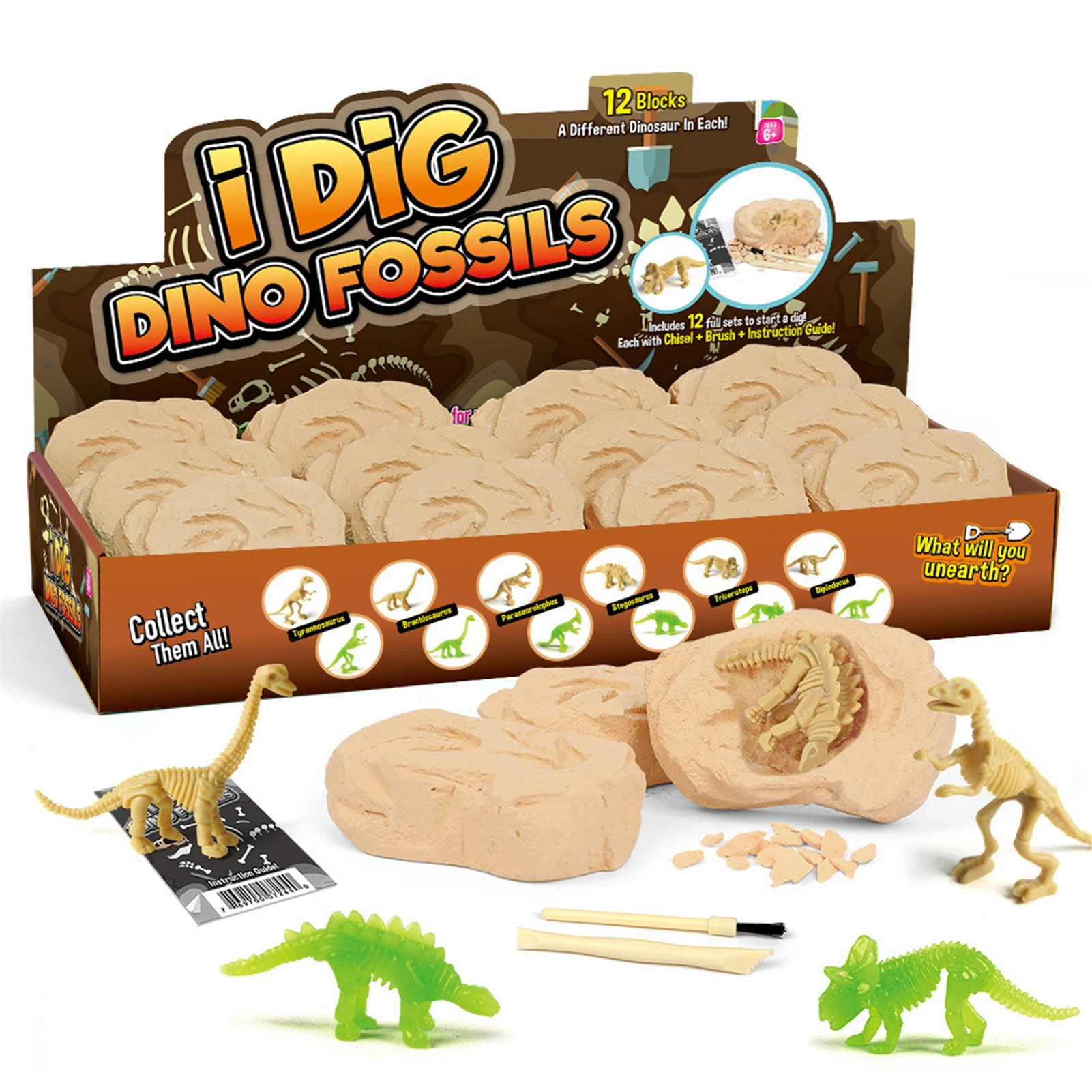 puente Estación Entender Juego de excavación de dinosaurio para niños, juguete de Arqueología de  huevo lleno de dinosaurio luminoso, regalo de aprendizaje de  Ciencia|Biología| - AliExpress