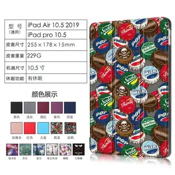 

for iPad Air 3 10.5 Inch 10.2 7th 2019 Trifold Stand Soft Back Shell For iPad Air 3rd Generation 10.5 Case Smart Cover Funda