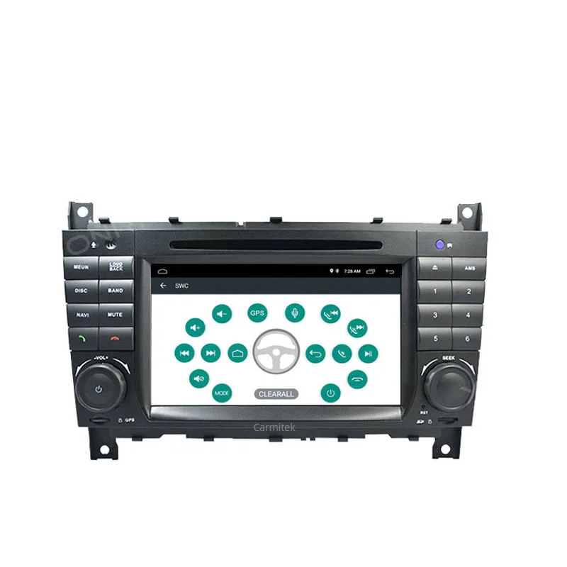 Android 10,0 2 DIN автомобильный DVD gps для Mercedes Benz/W203 W209 W219 W169 A160 C180 C200 C230 C240 CLK200 CLK22 Радио стерео
