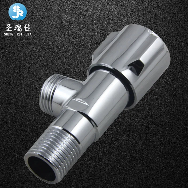 Shengruijia 150 медный треугольный клапан, запорный клапан, оборудование, угловой клапан,, холодный медный треугольный клапан, толстый