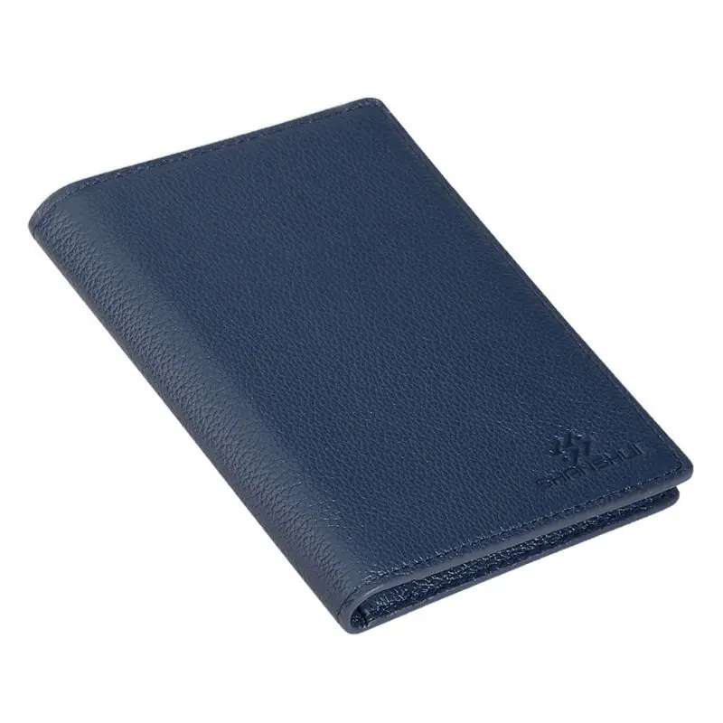 

Portable Passport Holder Travel Genuine Leather ID Credit Card Case Protector Organizer Cover Protector
