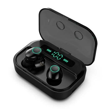 

TWS Bluetooth V5.0 Earphones Dual Microphone 9D Stereo Headsets LED Power Display Intelligent Touch Control Headphone waterproof