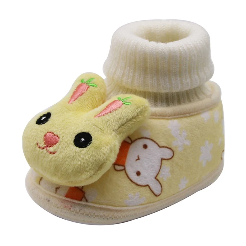Y Унисекс для новорожденных Cozie искусственный флис Bootie зимняя теплая детская кроватка для новорожденных обувь классический напольный мальчиков - Цвет: Y