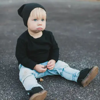 

Unisex Beanie Hat Newborn Winter Fall Kid Baby Boy Girl Soft Cotton Blend Toddler Infant Cap Suitable for 1-4Y