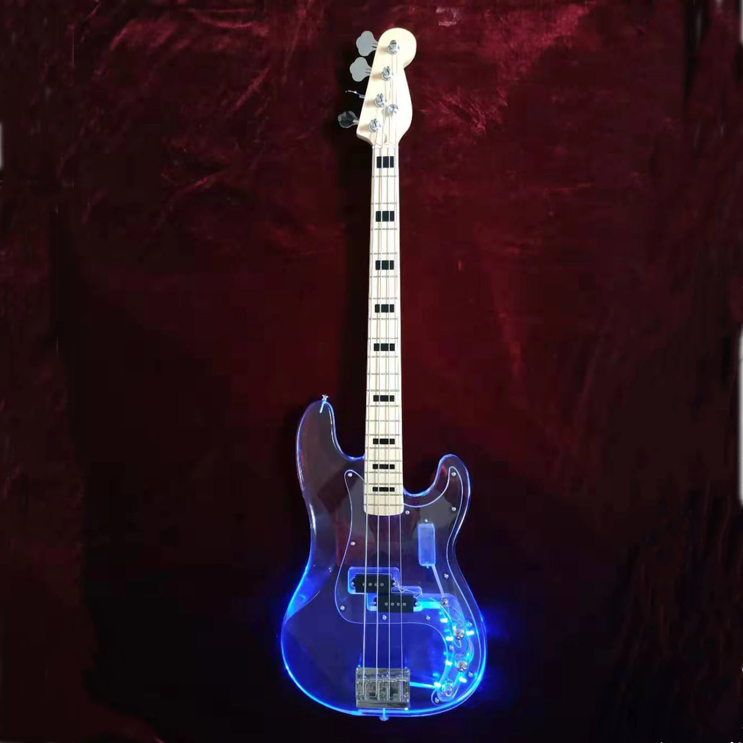 Musoo Brand Acrylic electric bass with different LED color | Спорт и развлечения