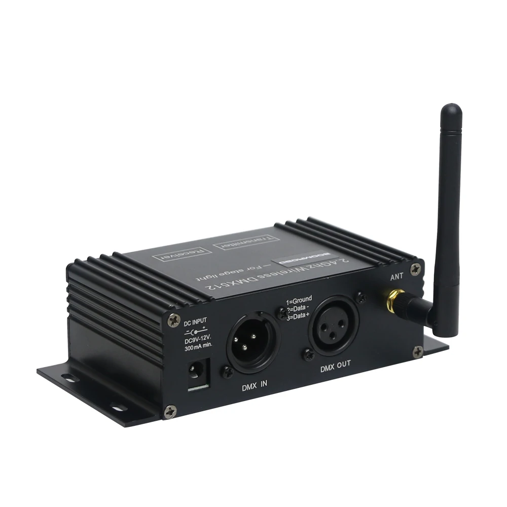 DMX512 Wireless Controller Receiver Transmitter 2.4G ISM Dif LCD