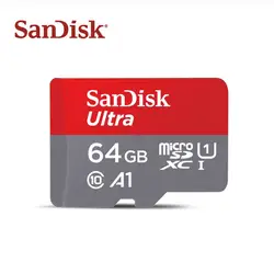 100% Оригинальный двойной флеш-накопитель SanDisk Micro SD карты Class10 TF карта, 16 ГБ, 32 ГБ, 64 ГБ, 128 ГБ макс 98 МБ/с. слот для карт памяти для samrtphone и