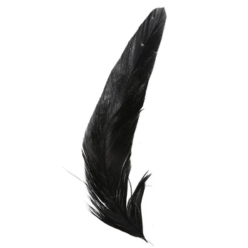 

Dyed Rooster Cock Feather for Costumes/Hats/Decoration- Black
