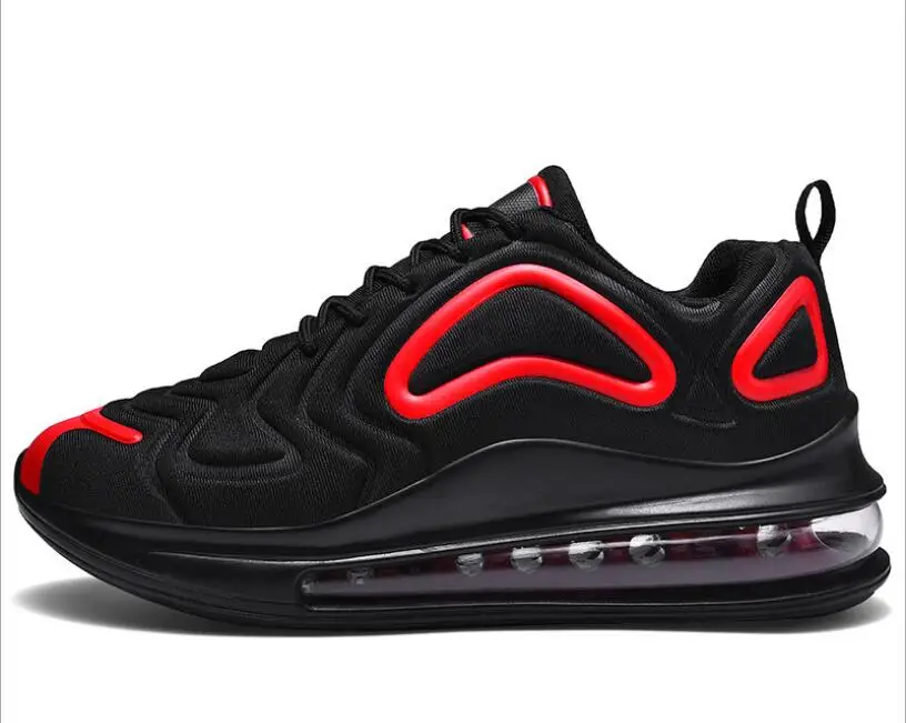 New Large Size Light Weight Shoes For Women Breathable Shock-absorbing running men's shoes High Quality Couple Sport Shoes - Цвет: black red