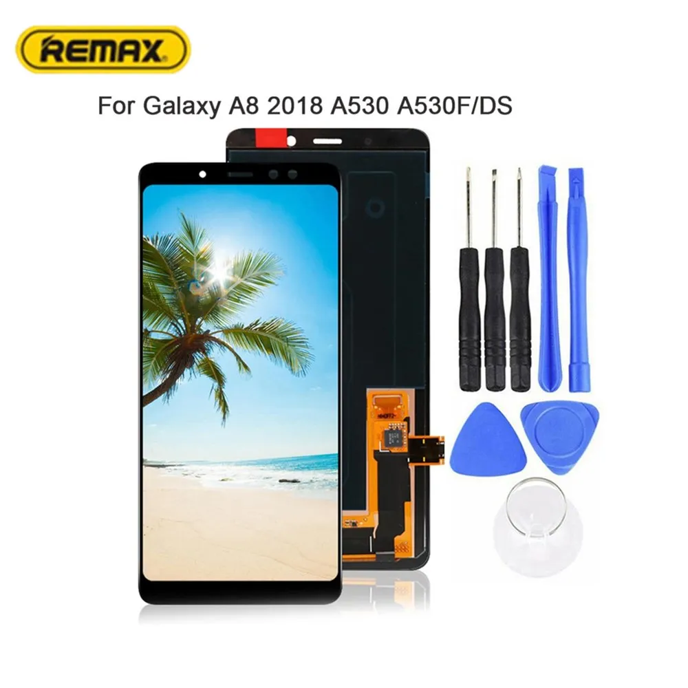 Оригинальный ЖК дисплей для Samsung A8 2018 A530 A530F/DS сенсорный экран дигитайзер сборка