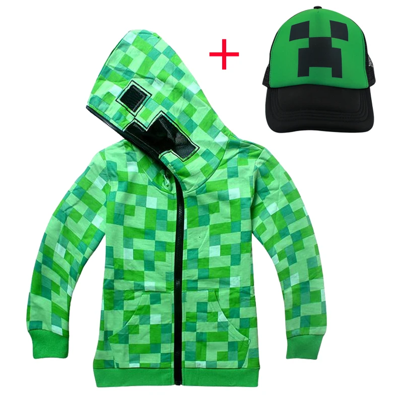 

Minecraft T-shirt Baby black hat Boys Girls Christmas Shirt Vampirina Tees Children's Clothes Summer Kid's Top black 6-14