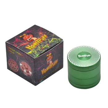 

HONEYPUFF Premium Style Herb Grinder 56MM 4 Piece Sharp Diamond Teeth Aircraft Aluminum Tobacco Grinder With Gift Box