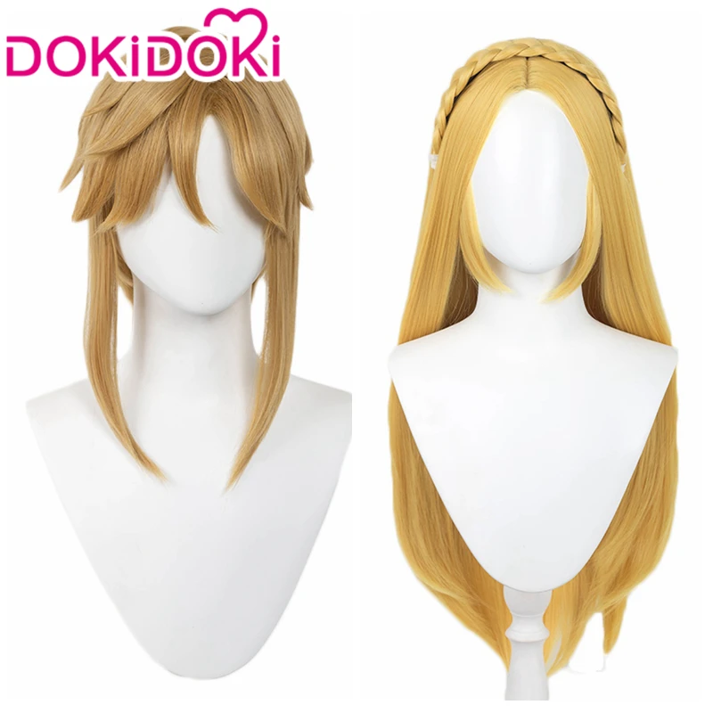 Парик для косплея DokiDoki из игры дышащий дикий парик принцесса длинный светлый