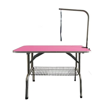 

Pet Beauty Desk Household Folding Dog Table Size Bath Blow Trimmer Portable Stand Hanging Rope