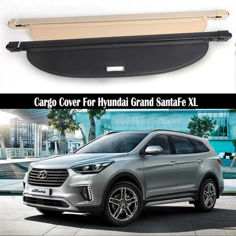 

Багажник заднего багажника для Hyundai Grand Santa Fe XL 2017-2021 защитный щит задняя багажная занавеска Выдвижная конфиденциальность