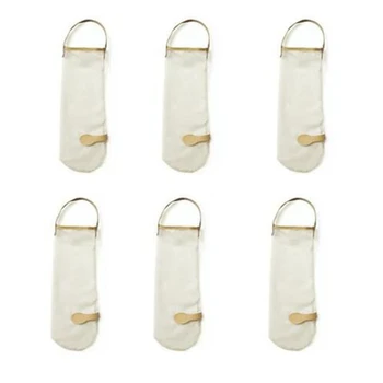 

6Pcs Kitchen Gadgets Portable Reusable Garlic Potato Bags Mesh Bags Fruit and Vegetable Storage Bags Kitchen Accessories