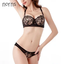 Norns Новое Кружевное вышитое дамское нижнее белье без стального кольца пуш-ап сексуальные бюстгальтеры женское нижнее белье комплект нижнего белья