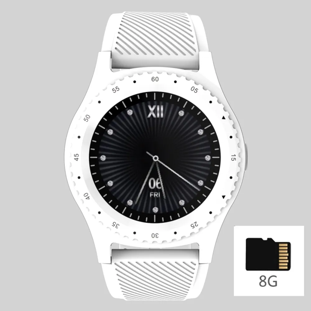 white 8G card L9 Смарт-часы для мужчин IP68 Водонепроницаемый gps PPG монитор сердечного ритма кровяного давления Шагомер Спорт Здоровье Смарт-часы для IOS Android - Цвет: white 8G card