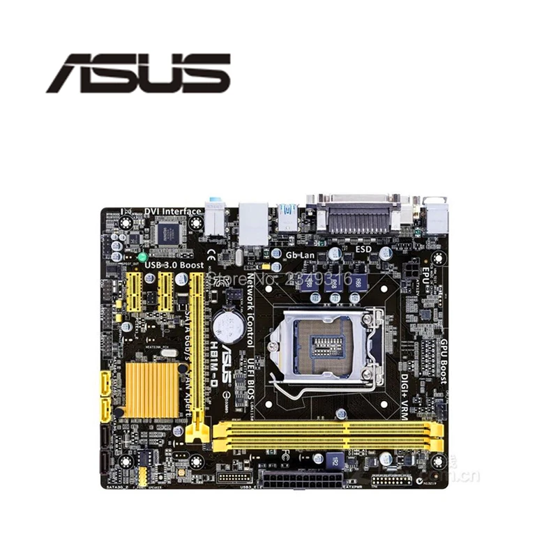 Разъем LGA1150 USB3.0 SATA3 для ASUS H81M-D оригинальный б/у настольный компьютер Intel H81