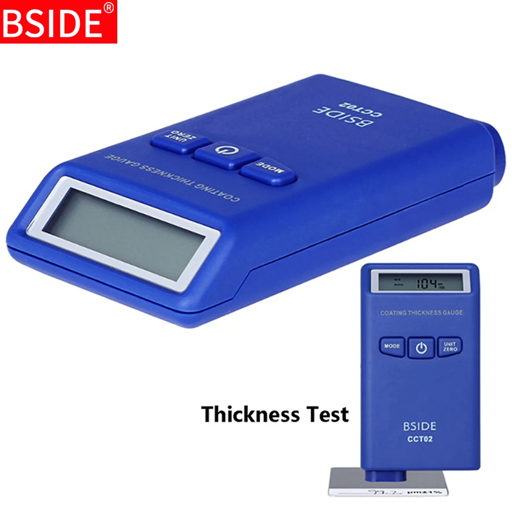 

Digital Coating Thickness Gauge BSIDE CCT02 Mini Car Paint Thickness Meter Film Paint Coating Tester current(F+N)