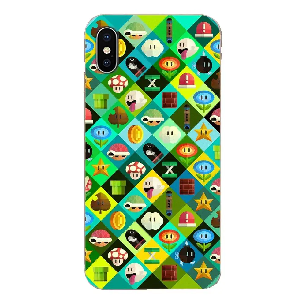 Забавные Супер Марио Bros Mushrooms "для Galaxy Alpha Note 10 Pro A10 A20 A20E A30 A40 A50 A60 A70 A80 A90 M10 M20 M30 M40 - Цвет: as picture