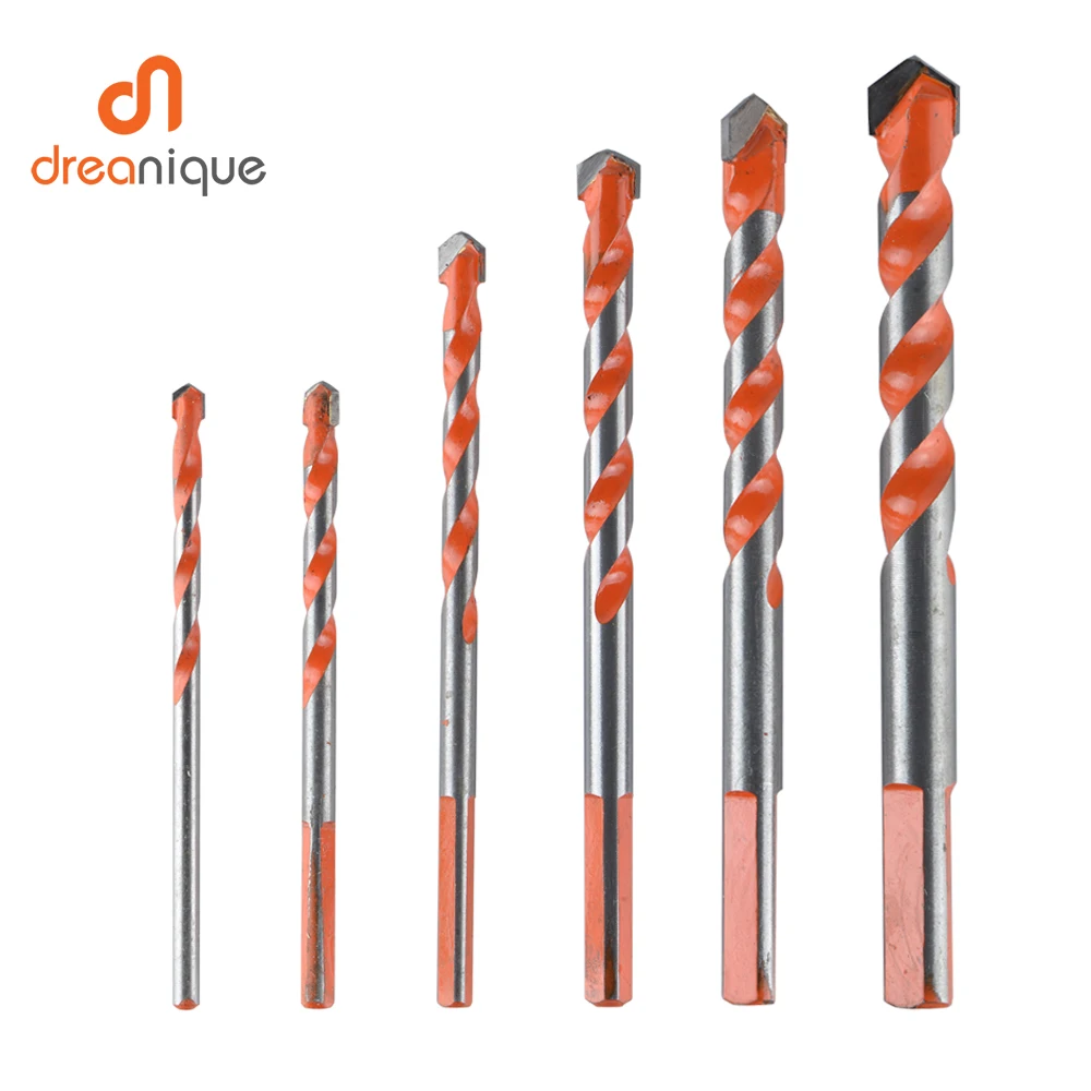 

6pcs/lot Multifunction Drill Bits Set Ceramic Wall Tile Marble Glass Punching Hole Saw Drilling Bits Working For Power Tools