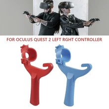 2pcs Universal VR Game Controllers Grip Handle Plastic Table Tennis Paddle Grip Handle for Oculus Quest 2 Controllers Accessorie tanie tanio VAKIND Other CN (pochodzenie) Controller Holder