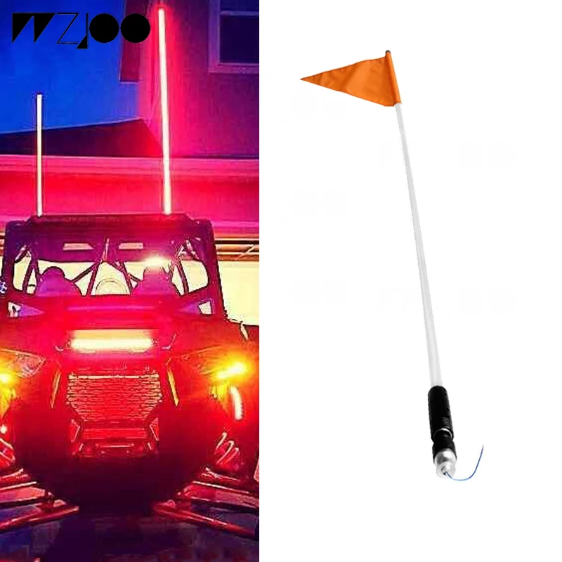Светодиодный флаг светильник окружающей среды Предупреждение светильник хвост светильник светодиодный флагшток безопасности с антенной светильник s для песка Багги UTV ATV грузовик для Гольф